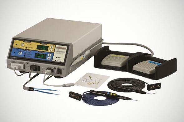 Dispositivo de ondas de radio para a eliminación de papilomas